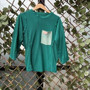 Carl Jan Cruz striped pocket top